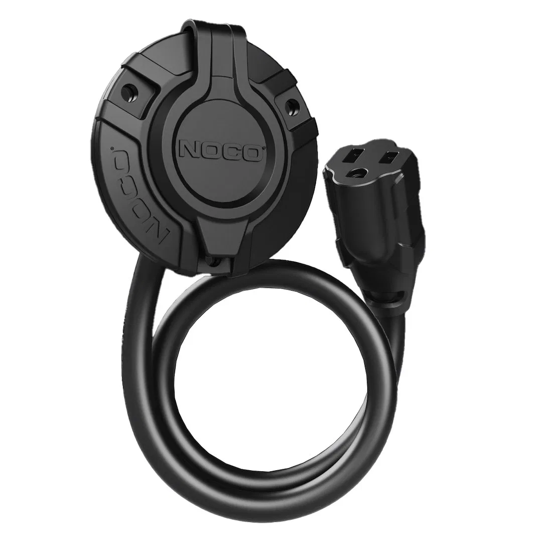 GCP1 – NOCO Power Inlet Port, Manual Power Disconnect 15 Amp 125 Volt Black Low Profile Design Plug And Play UL Appro...